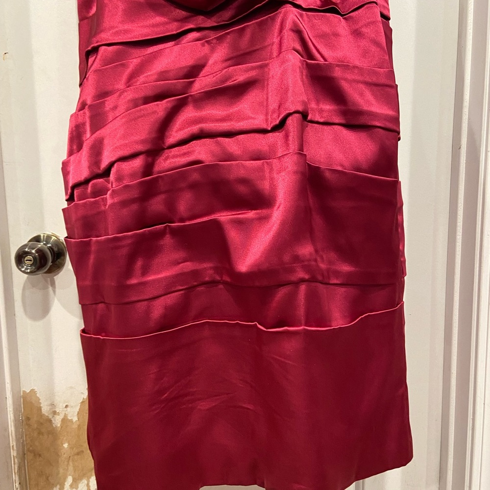 Js Collections Rich Satin Pink Draped Cocktail Pr… - image 5